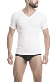 Unico Classic V-Neck Short Sleeve T-Shirt TONIC WHITE & Brief Intenso Microfiber Set