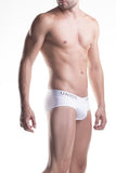 Unico Classic V-Neck Short Sleeve Tonic and Brief White Gift Set in Cotton