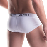 Unico Classic Long-sleeved T-Shirt with round neck  White and Briefs Cotton Gift Set