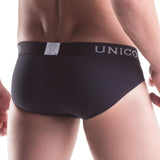 Unico Classic V-Neck Short Sleeve Grey and Unico Brief Intenso Gift Set in Cotton
