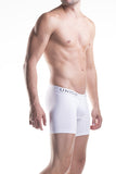 Unico Boxer Long Leg WHITE CRISTALINO Cotton