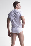 Unico Classic Crew Neck Short Sleeve T-Shirt VOLATIL & Brief WHITE Set in Cotton