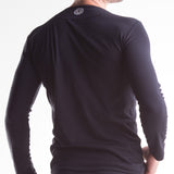 Unico Crew Neck Long Sleeve T-Shirt Black